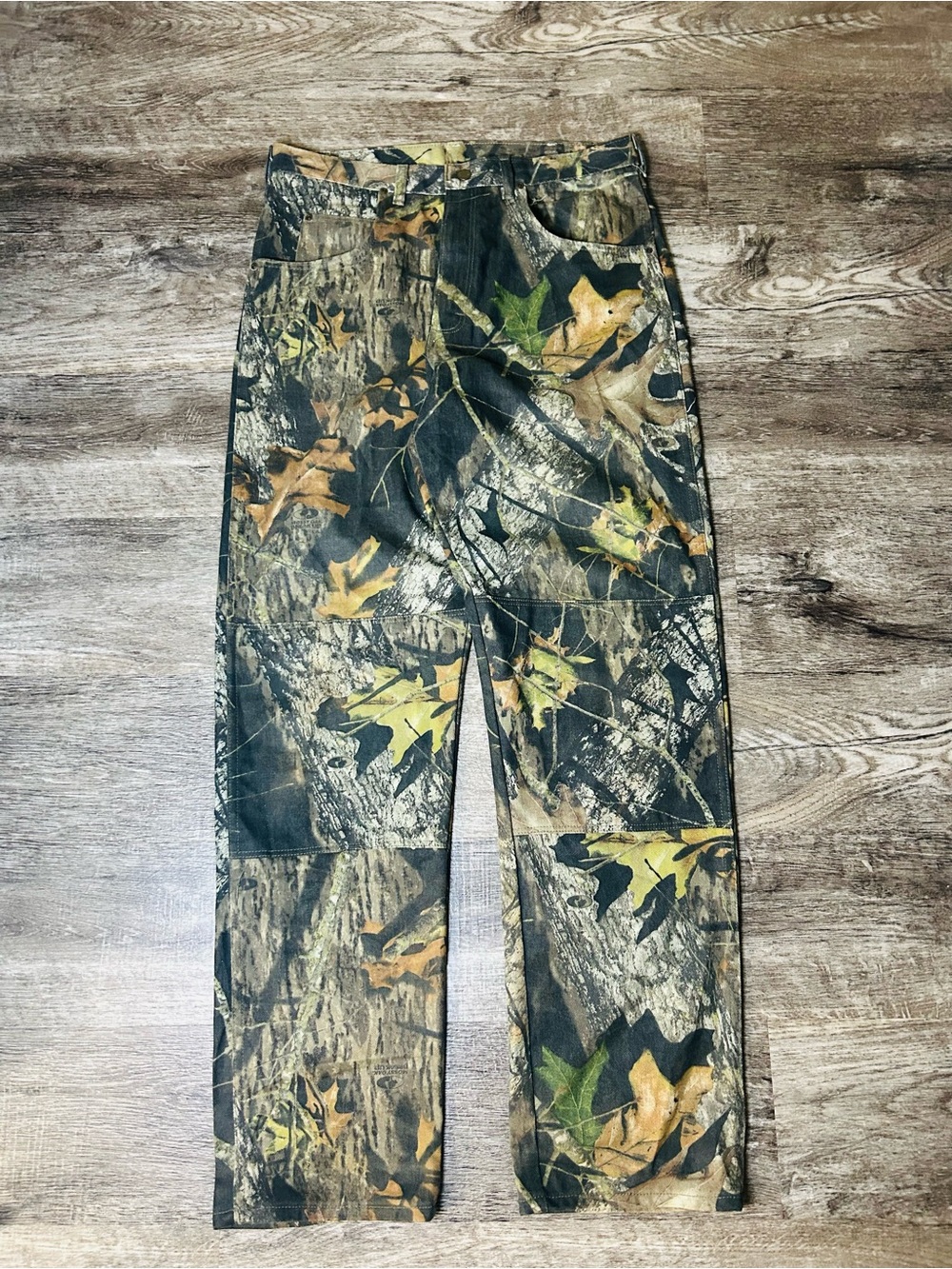 Wrangler Camo Jeans in Green and Brown